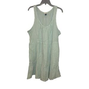Universal Thread Striped Cotton Tiered Tank Dress Large